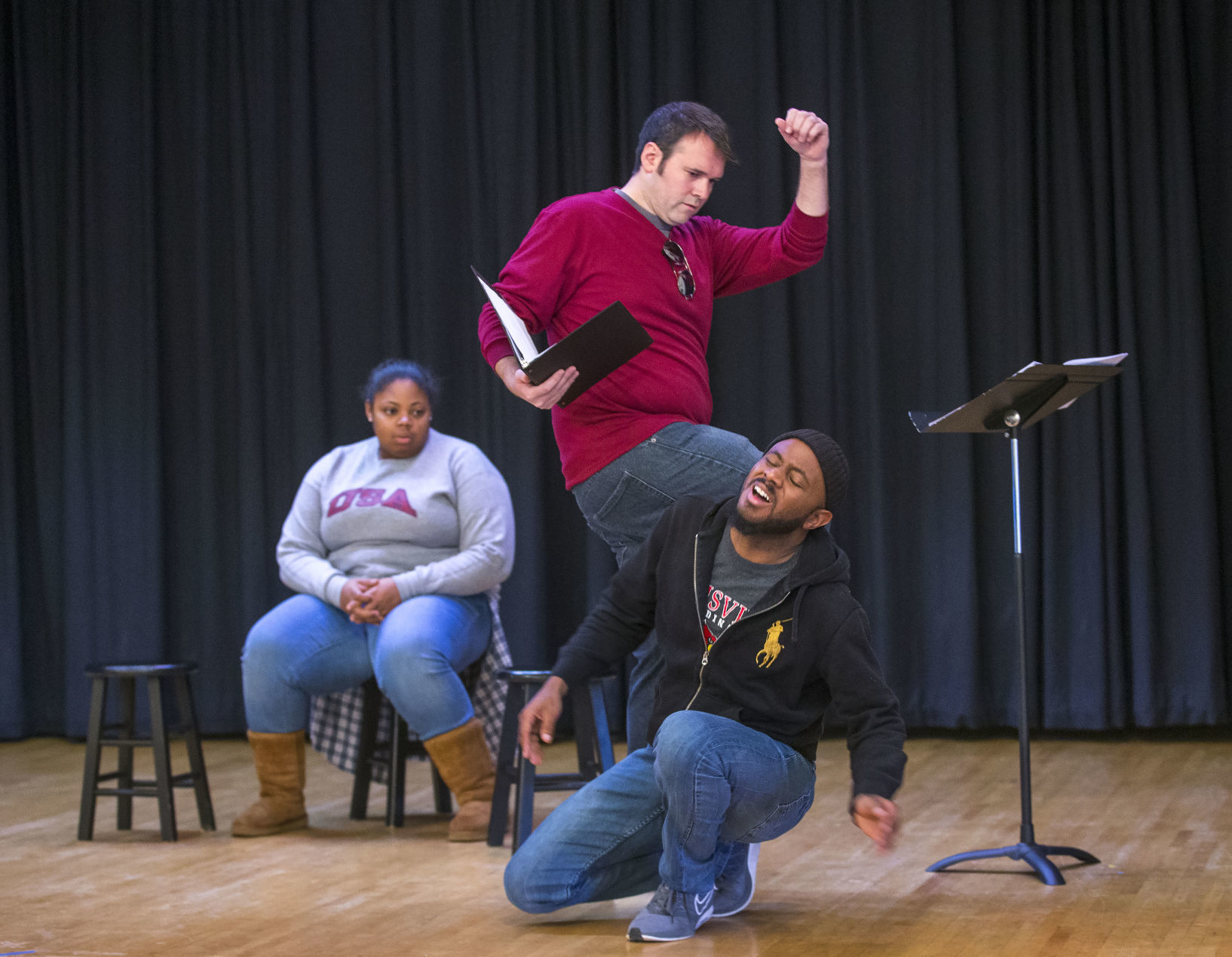 Touring Theatre of NC rehearsal